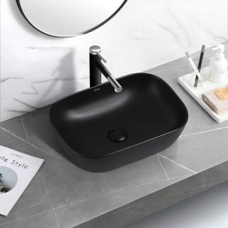 Раковина ABBER Rechteck 46см чёрный матовый AC2200MB